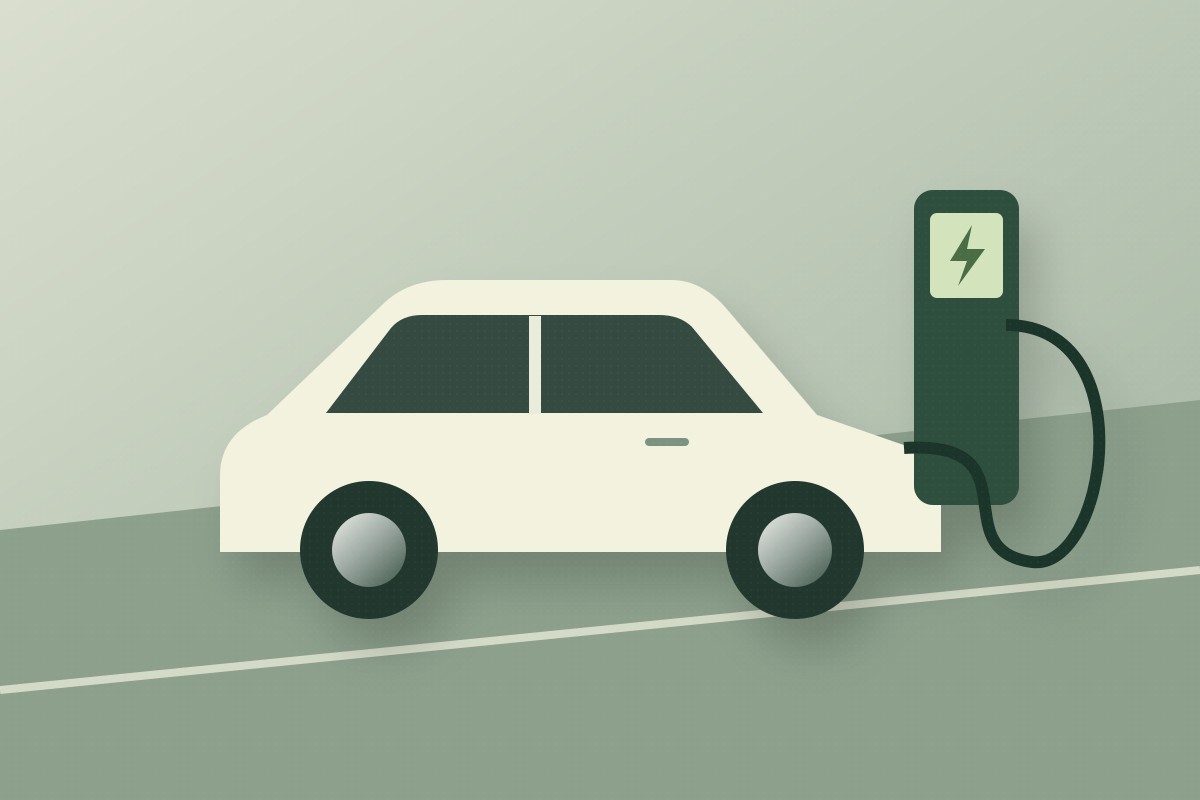 Redaktionel illustration: Elbilens vigtigste stop er det, der passer ind i din dag